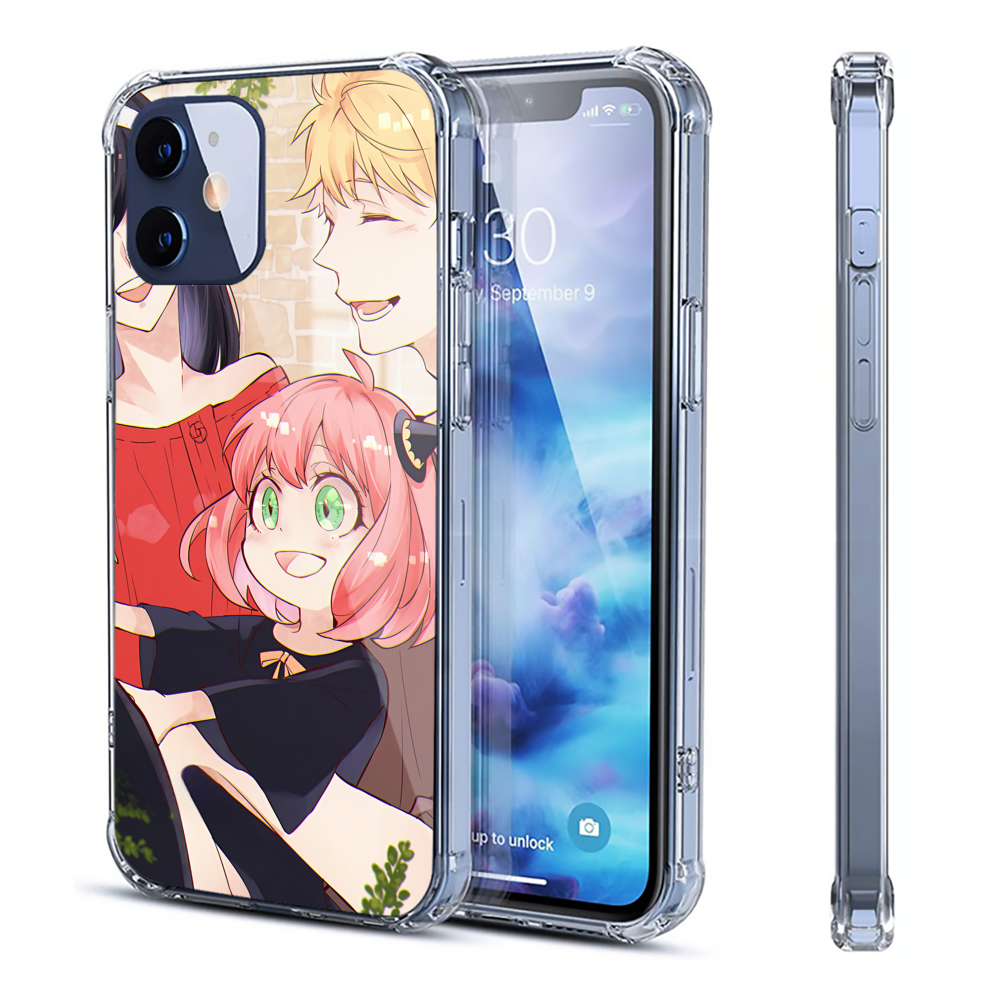 （画像用） SPY×FAMILY间谍家家酒 【iPhone 12シリーズ対応】透明スマホケース（クリアソフトケース）